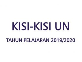 Kisi Kisi Ujian Nasional 2020