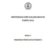 Buku Penetapan Peserta Sertifikasi Guru Tahun 2016