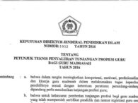 Keputusan Dirjen Pendidikan Penyaluran Tunjangan Profesi Guru